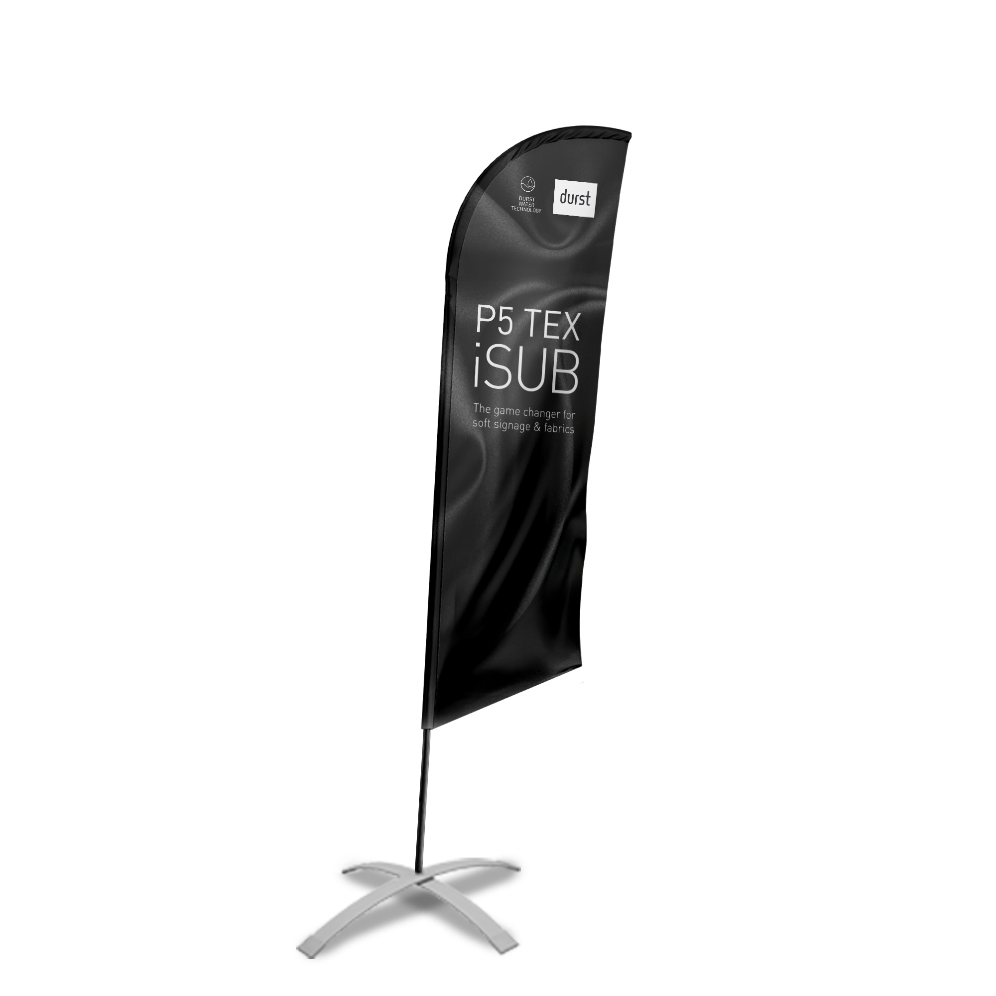 Beachflag - angled cut